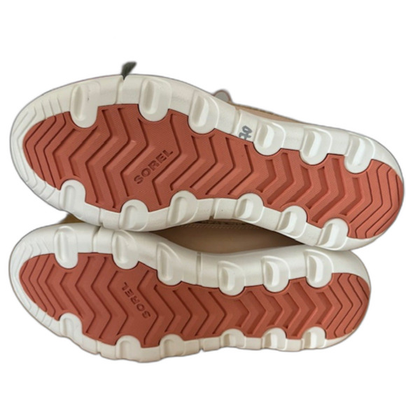 SOREL EXPLORER II LIL JOAN COZY SHERPA WATERPROOF BOOTS SIZE 9 SAND & PINK NWOB - Picture 8 of 13